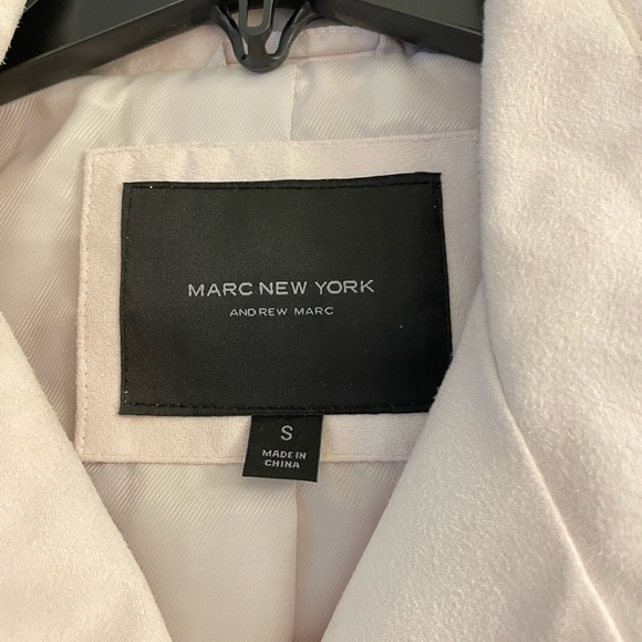 Andrew Marc Faux Suede Moto Jacket - Picture 3 of 5